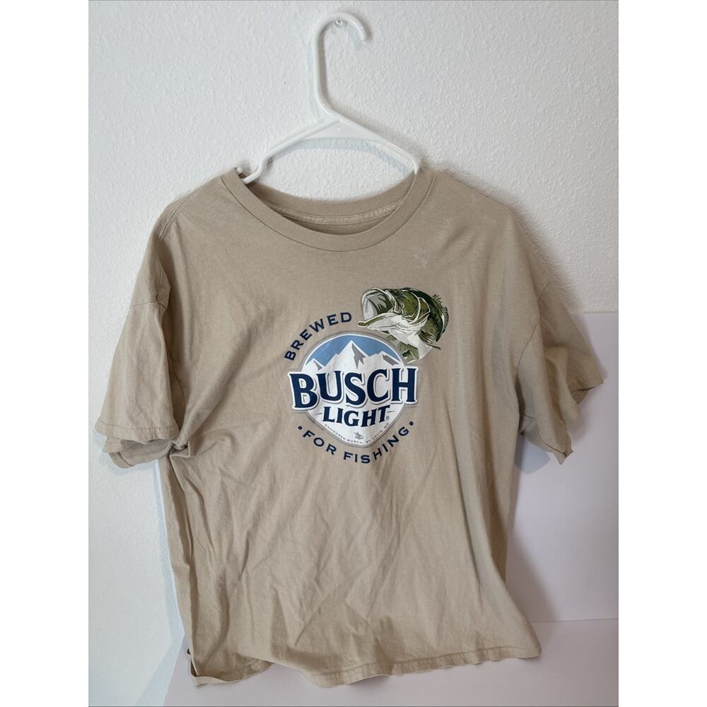 Brew City Busch Light “fishing” T-shirt Size XL